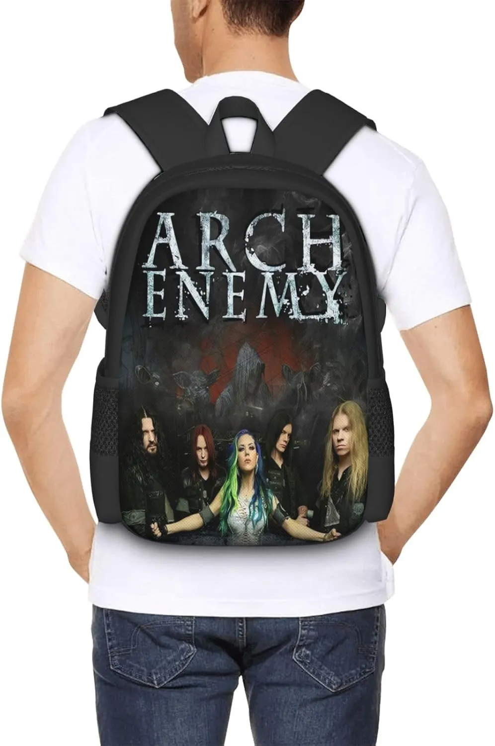 Arch Bridge Enemy School Backpack for Men Women College Bookbag Lightweight Backpack Casual Daypack