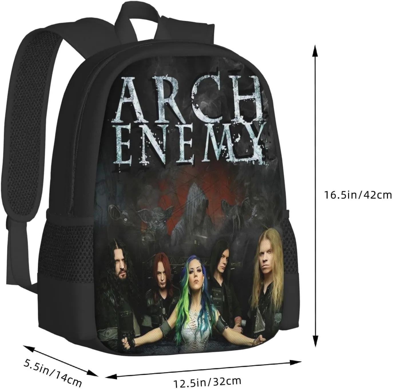 Arch Bridge Enemy School Backpack for Men Women College Bookbag Lightweight Backpack Casual Daypack