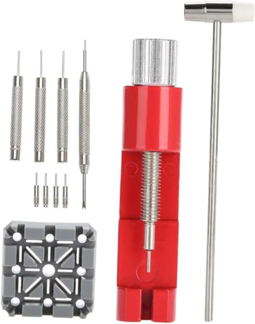 ARTIBETTER 22 Pcs/Set Watch Repair Hammer Watch Link Removal Tool Kit Watch Bnad Adjuster Disassembler Tape