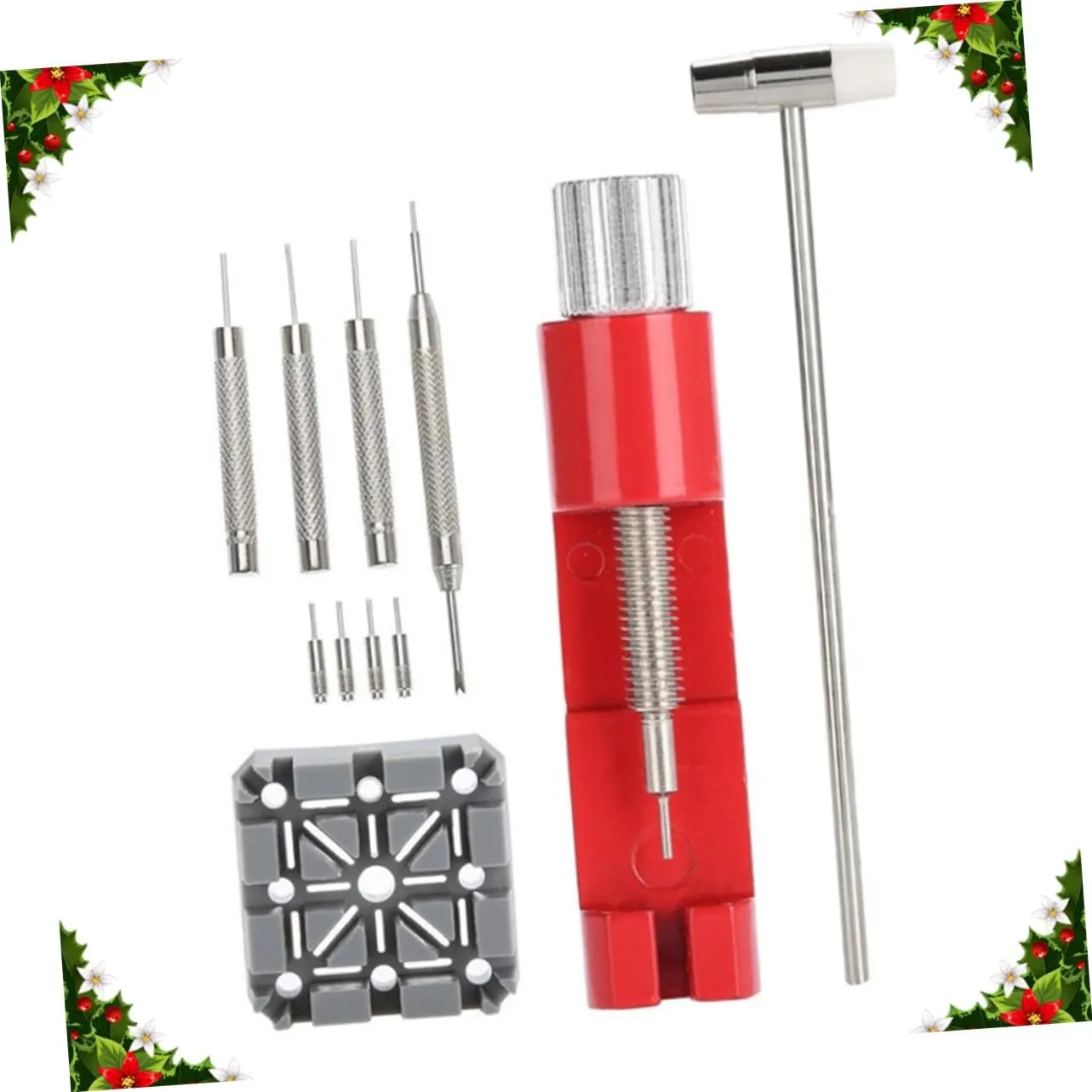 ARTIBETTER 22 Pcs/Set Watch Repair Hammer Watch Link Removal Tool Kit Watch Bnad Adjuster Disassembler Tape