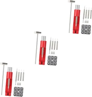 ARTIBETTER 22 Pcs/Set Watch Repair Hammer Watch Link Removal Tool Kit Watch Bnad Adjuster Disassembler Tape