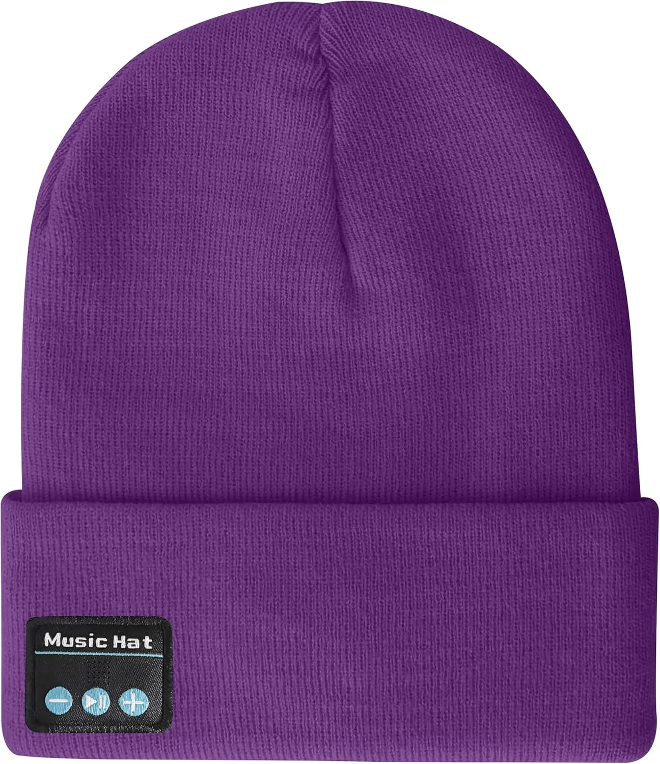 ATNKE LED Lighted Bluetooth Beanie Hat,USB Rechargeable 4 LED Wireless Run Headlamp Lined Fleece Cap for Men and Women