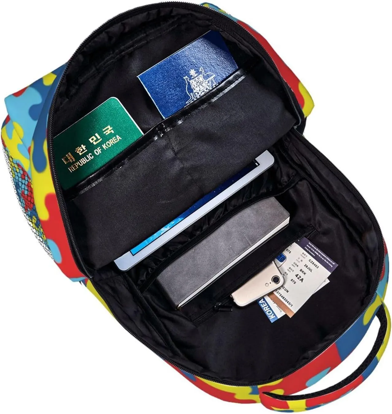 Autism Awareness Backpack Laptop Backpack Sports Travel Shoulder bag Light casual backpack