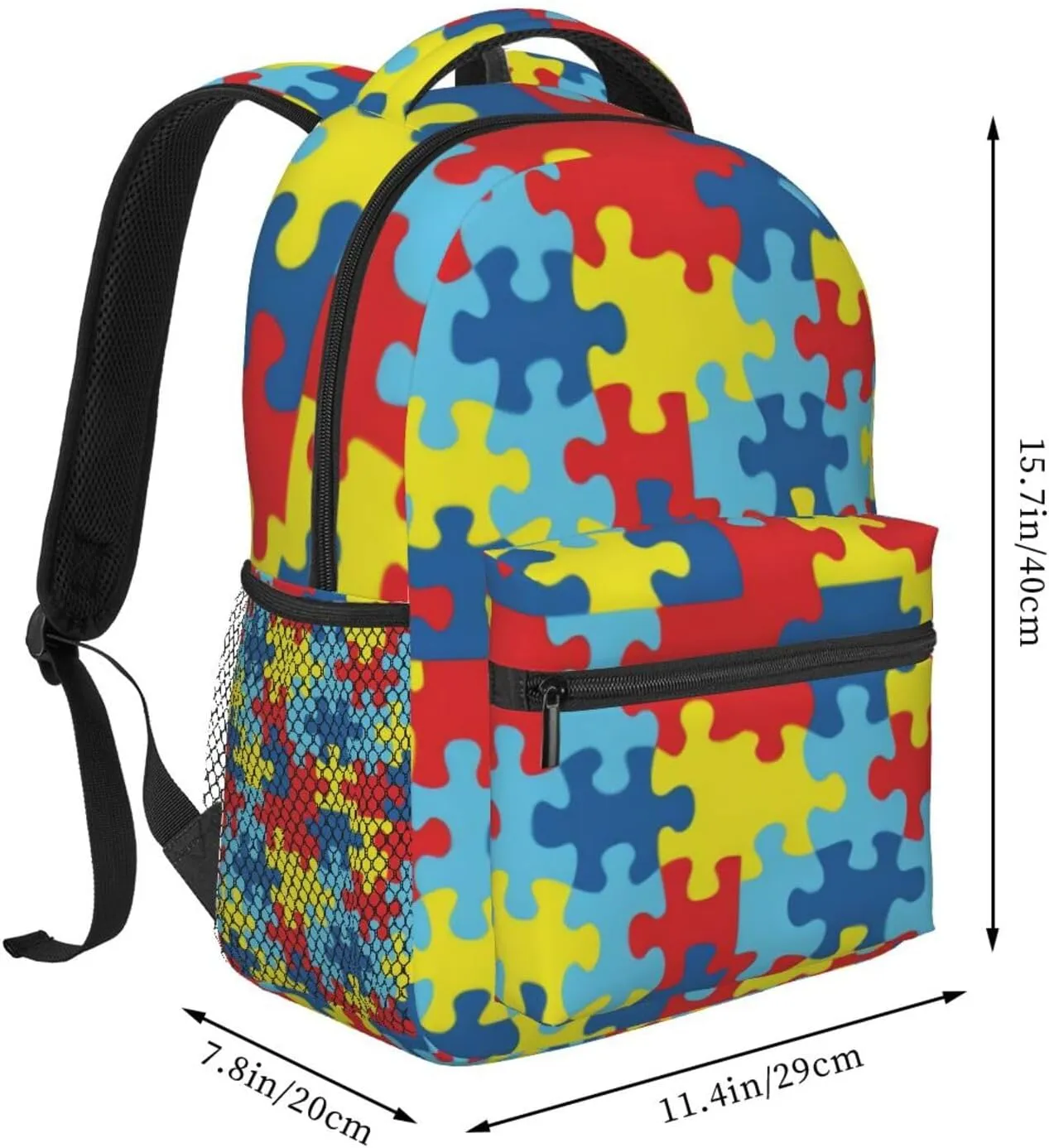 Autism Awareness Backpack Laptop Backpack Sports Travel Shoulder bag Light casual backpack