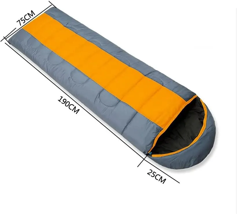 Autumn Winter Envelope Hooded Outdoor Travel Camping Water-Proof Thick 2.3kg Sleeping Bag Wind Tour Thermal Adult Sleeping Bag