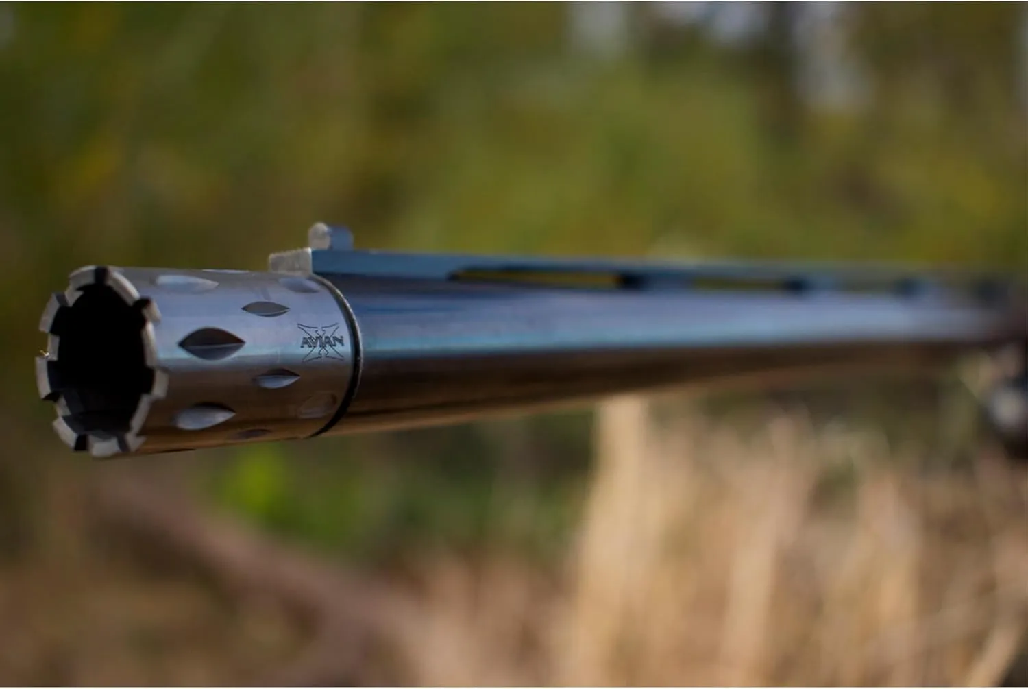 Avian-X Waterfowl Crusher Rugged Durable High-Strength Steel Black PVD Finished Duck Hunting Choke Tube with Wide Groove Technology - Light/Heavy Mod Options