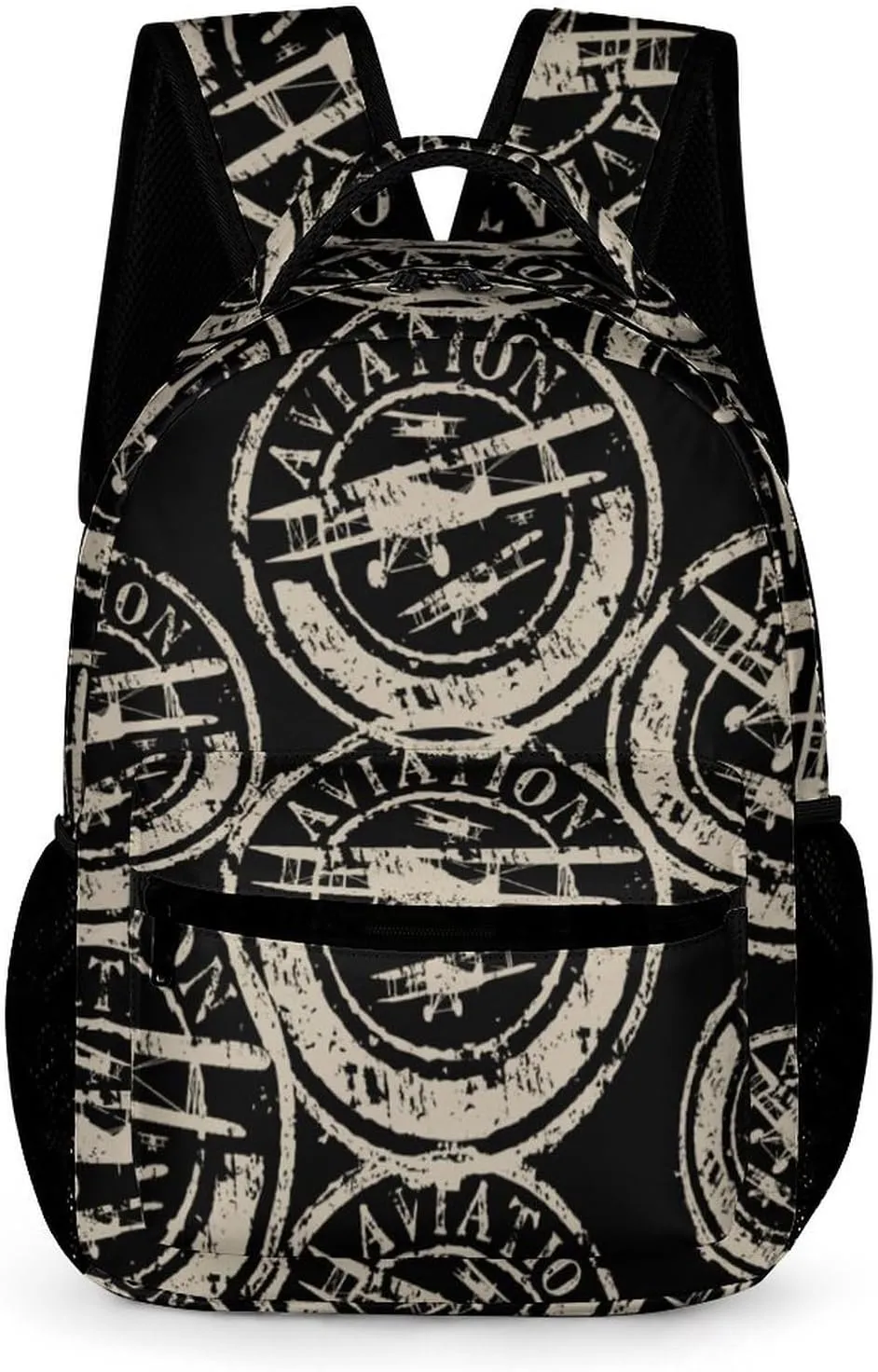 Aviation And Airplane Travel Backpack Cute Daypack Laptops Back Pack Purse Computer Bag for Men Women