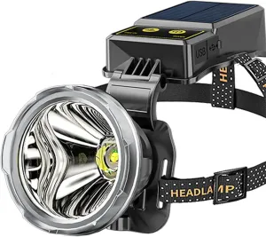 awakentti Headlamp Rechargeable, 1200 Lumen Ultra-Light Bright LED Rechargeable Headlight, 3 Lighting Modes, 3000mAh Battery Life, USB Rechargeable, for Adult Outdoor Camping Running Cycling