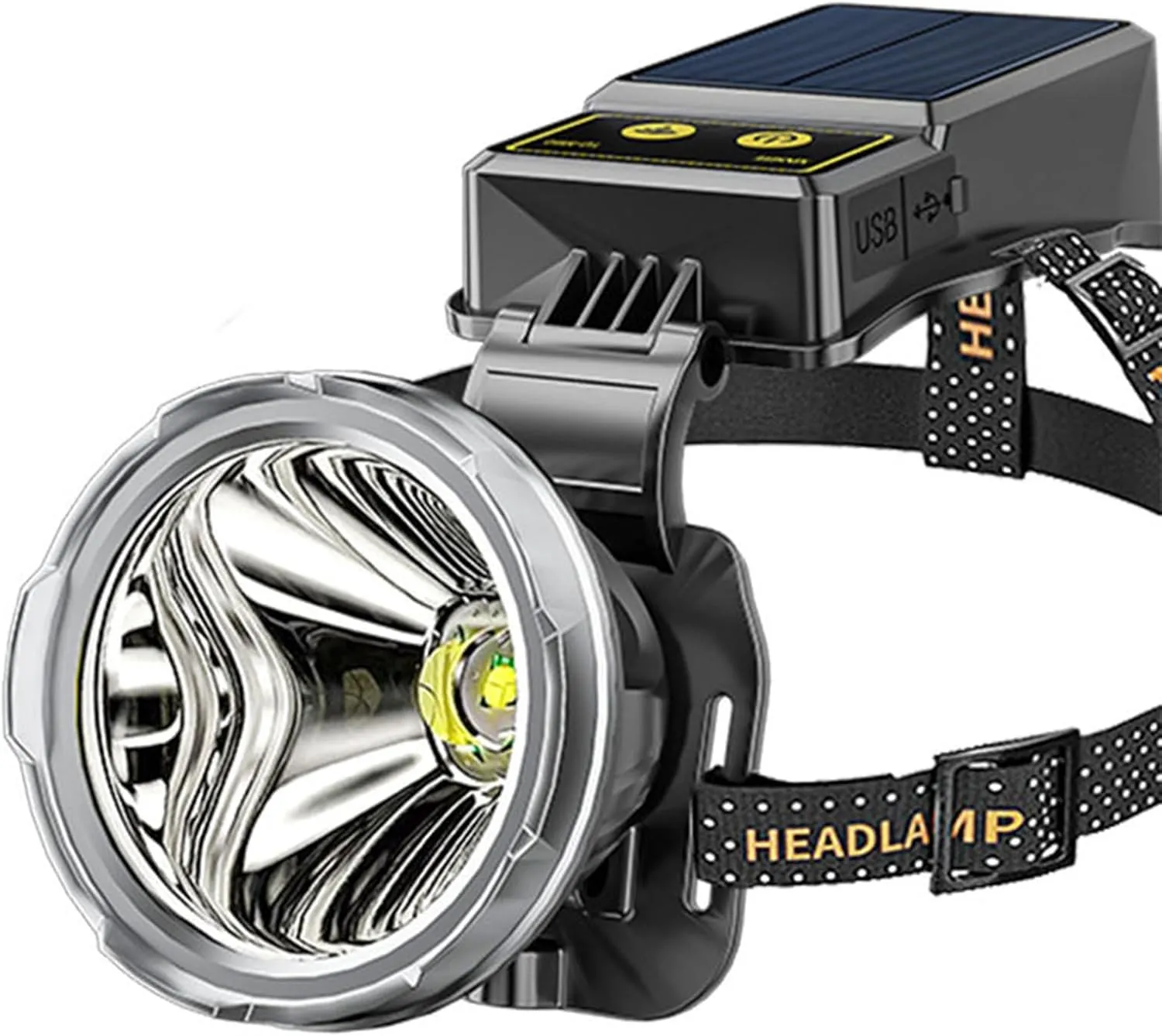 awakentti Headlamp Rechargeable, 1200 Lumen Ultra-Light Bright LED Rechargeable Headlight, 3 Lighting Modes, 3000mAh Battery Life, USB Rechargeable, for Adult Outdoor Camping Running Cycling