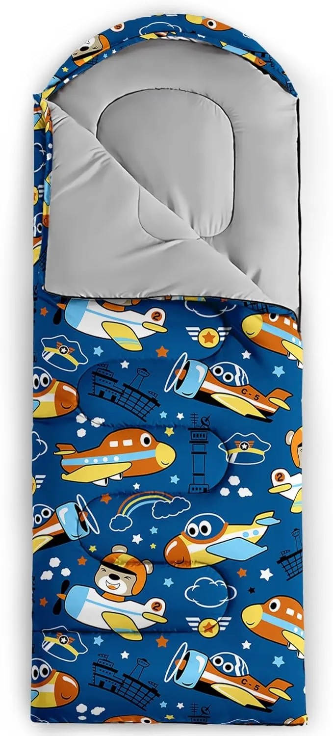 Axolotl Hiking Sleeping Bag for Kids–Lightweight Warm Cold Weather Sleeping Bags,Waterproof Portable Sleeping Bag Hiking and Backpacking Sleeping Bag,3 Season Cold Weather Sleeping Bag Fit Boys,Black