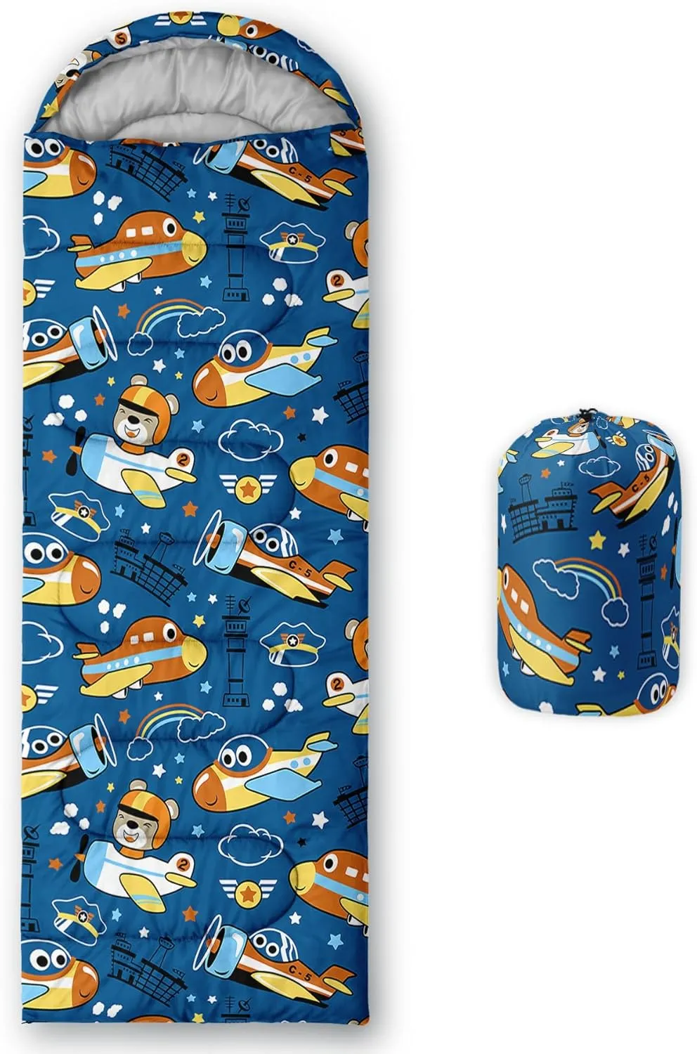 Axolotl Hiking Sleeping Bag for Kids–Lightweight Warm Cold Weather Sleeping Bags,Waterproof Portable Sleeping Bag Hiking and Backpacking Sleeping Bag,3 Season Cold Weather Sleeping Bag Fit Boys,Black