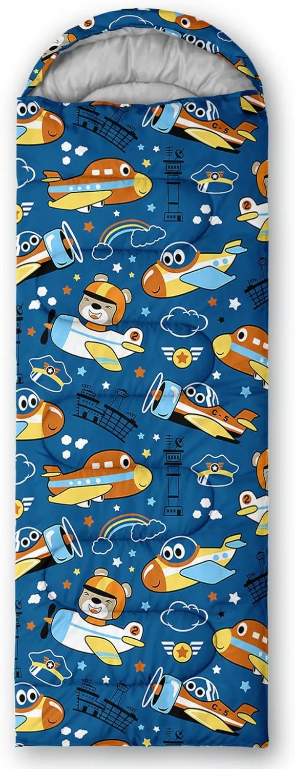 Axolotl Hiking Sleeping Bag for Kids–Lightweight Warm Cold Weather Sleeping Bags,Waterproof Portable Sleeping Bag Hiking and Backpacking Sleeping Bag,3 Season Cold Weather Sleeping Bag Fit Boys,Black
