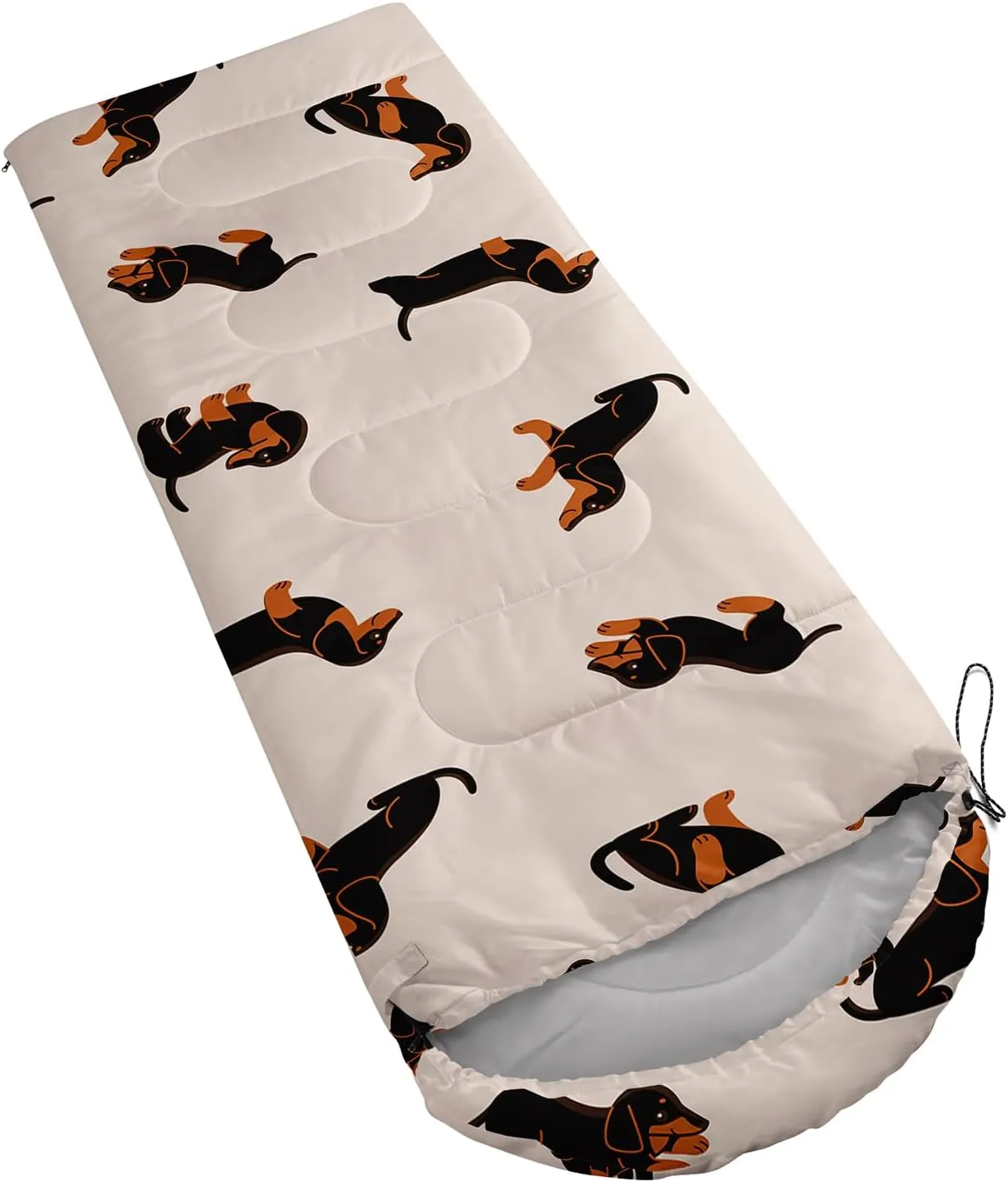 Axolotl Kawaii Dog Sleeping Bag,3 Season Warm And Cool Weather Cartoon Puupy Dog Sleeping Bags For Kids Girls Teens,Animal Waterproof Lightweight Sleeping Bags For Traveling,Outdoors Camping Equipment