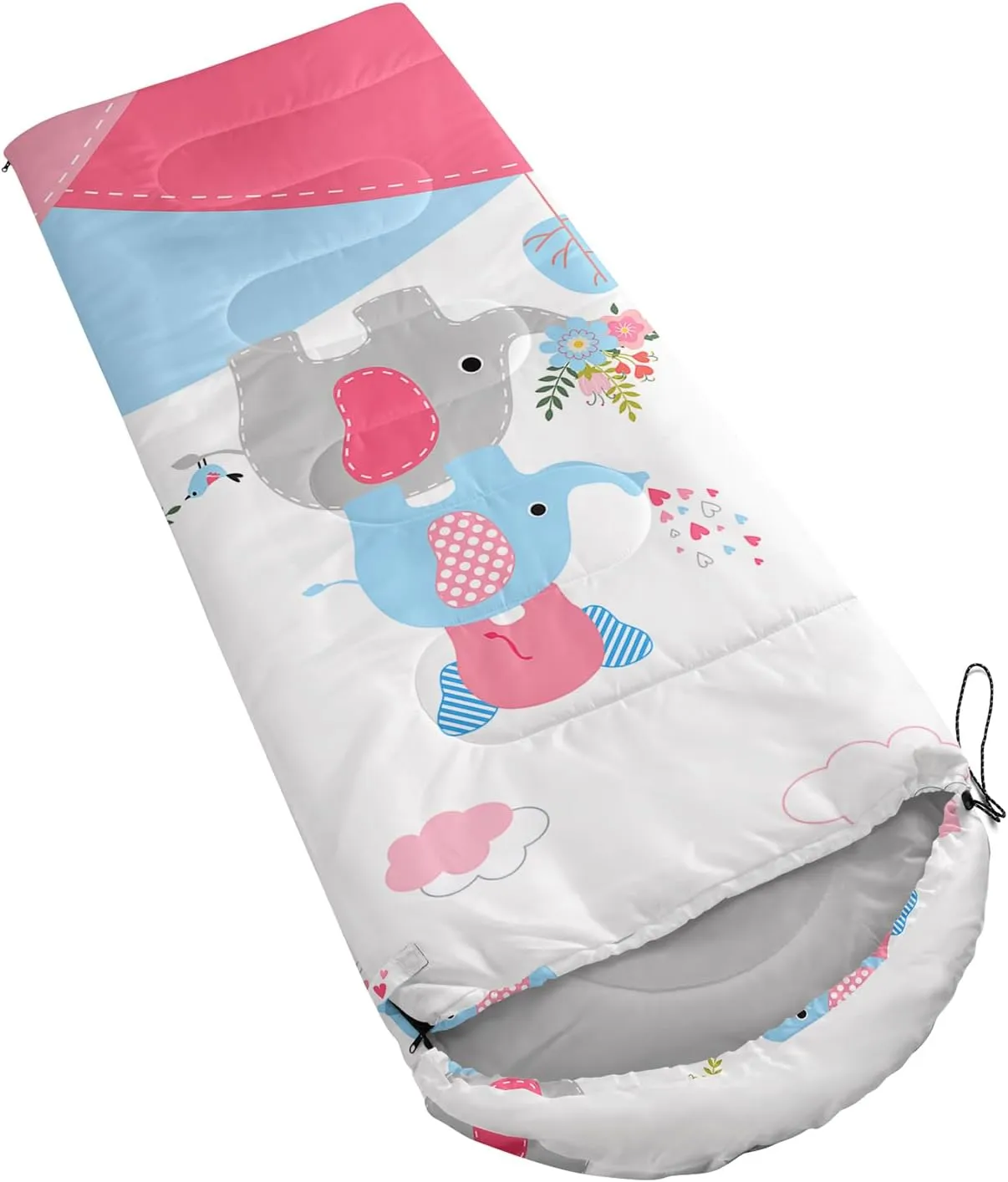 Axolotl Race Car Stripes Sleeping Bag,3 Season Warm and Cool Weather Boys Extreme Gaming Sleeping Bag for Boys Men,Waterproof Lightweight Red Cool Car Sleeping Bag for Traveling,Outdoors Camping