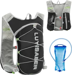 Azarxis Hiking Hydration Pack Running Backpack Daypack Vest with 5L Water Bladder for Women Men Cycling Biking Trail Race