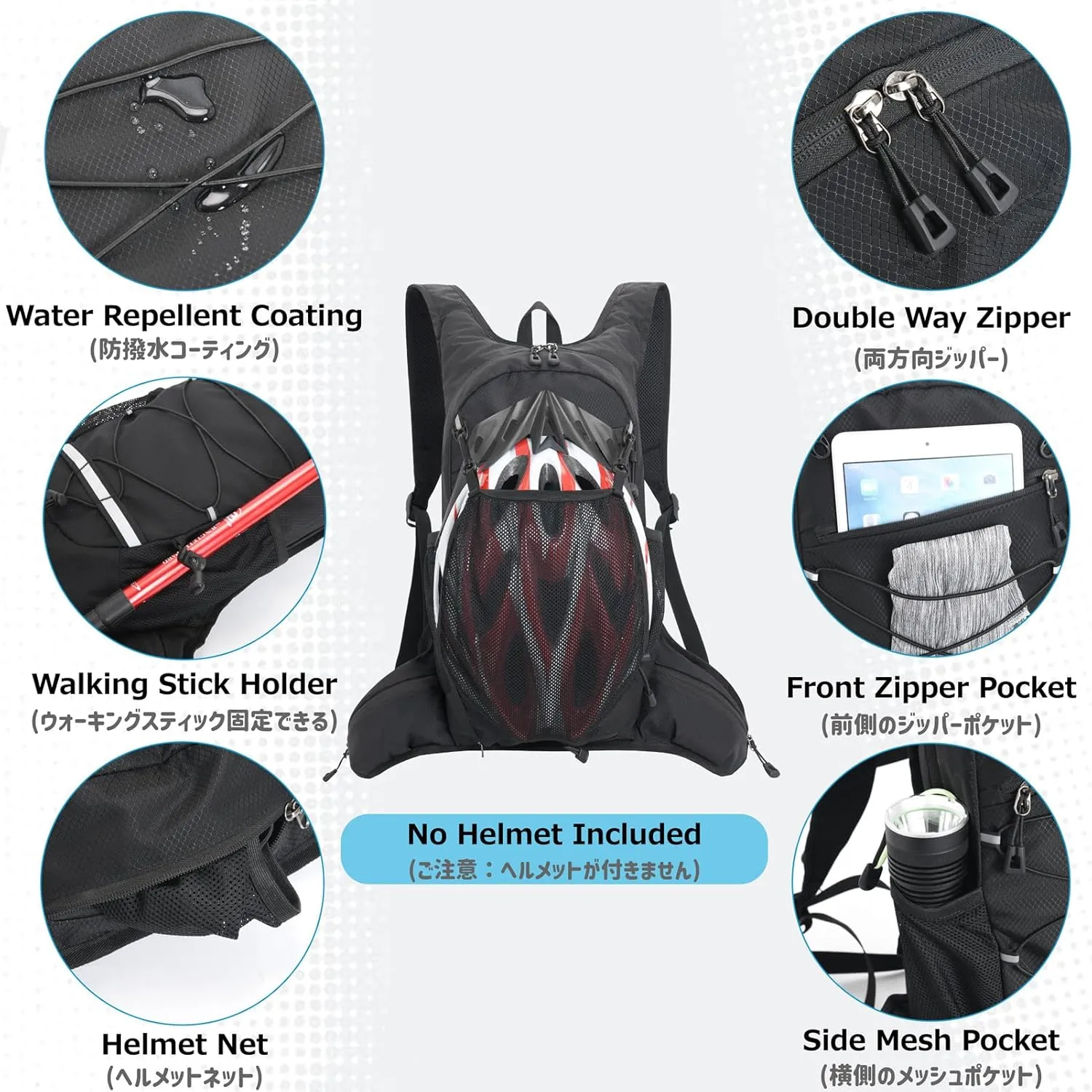 Azarxis Hiking Hydration Pack Running Backpack Lightweight Daypack Vest for Women Men Marathon Cycling Biking Trail Race Jogging Rave