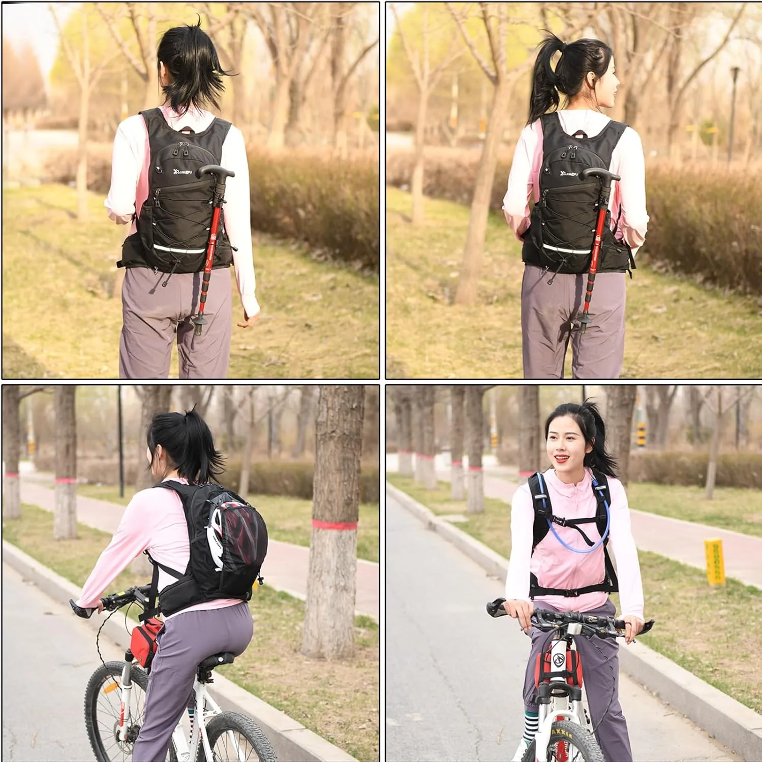 Azarxis Hiking Hydration Pack Running Backpack Lightweight Daypack Vest for Women Men Marathon Cycling Biking Trail Race Jogging Rave