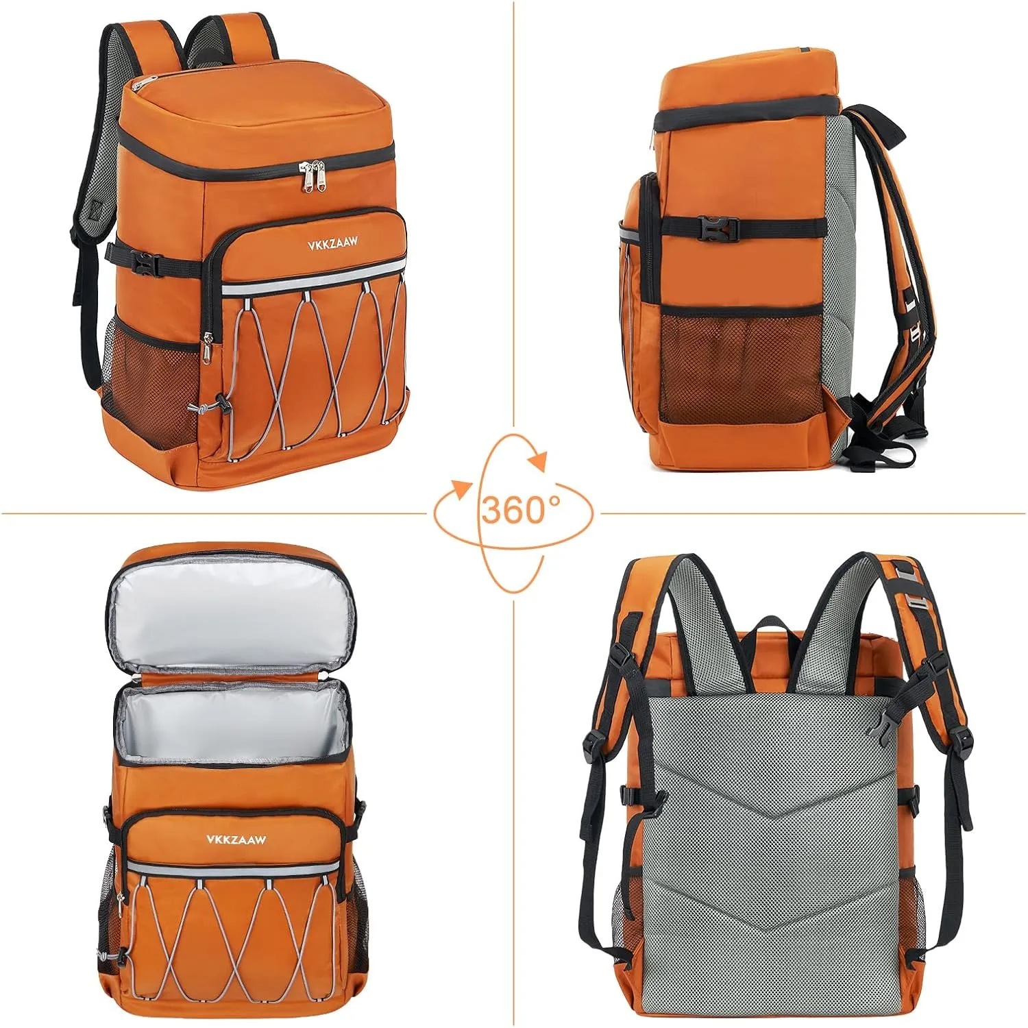 Backpack Cooler 42 Cans Insulated Leak Proof, Soft Lightweight Lunch Multifunctional Cooler Backpack Insulated Waterproof for Women Men