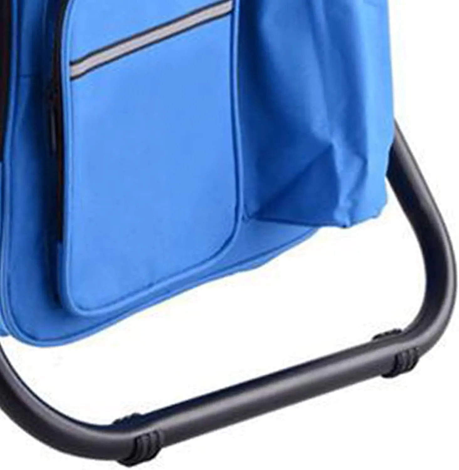 Backpack Cooler Chair, Portable Chair Backpack Folding Stool, Multi Pocket Design, Lightweight Large Capacity Folding Camping Stool for Travel Beach Hiking Picnic