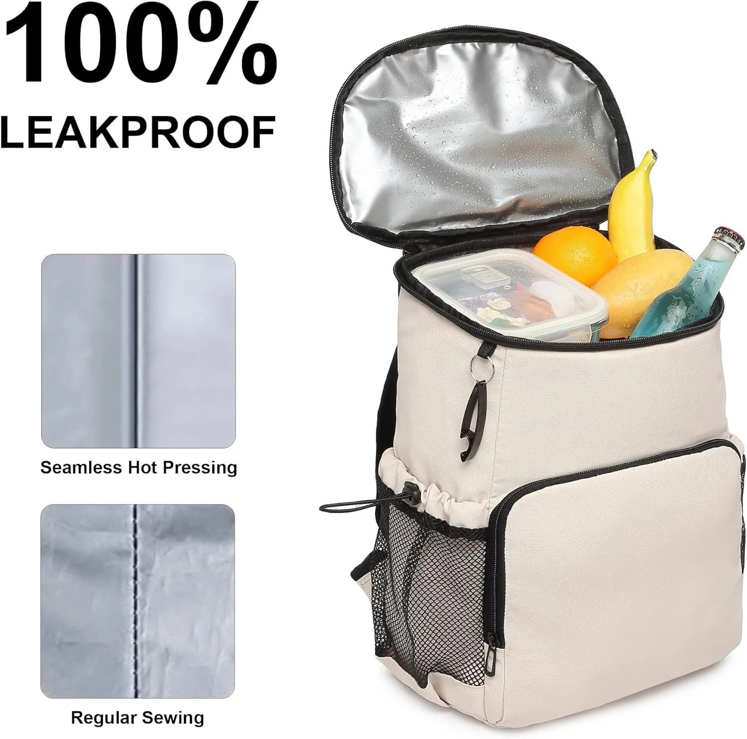 Backpack Cooler for Men and Women Insulated Waterproof Soft Lightweight Cooler Bag Leakproof 30 Cans Travel Camping Picnic Beach
