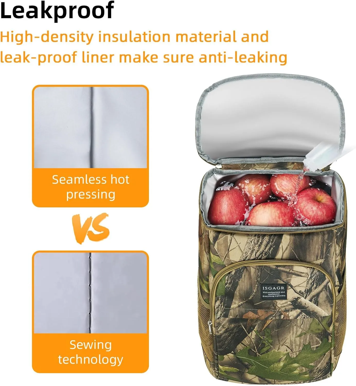Backpack Cooler Insulated Leak Proof 26/39 Cans,Insulated Waterproof Cooler Backpack for Men Women,Portable Soft Lightweight Bag Camping Beach Fishing Lunch Hiking Picnic Travel