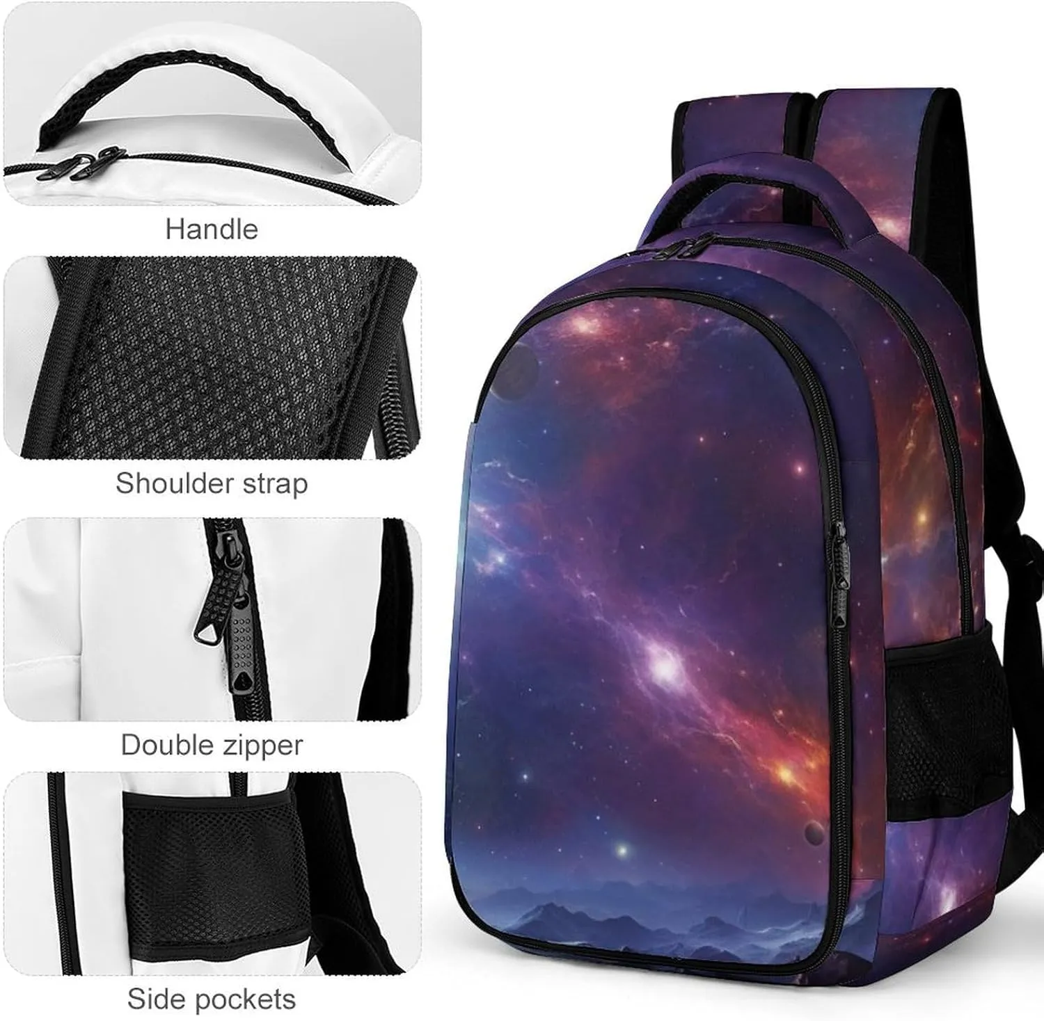 Backpack for Women Men Daypack Cosmic Space Laptop Backpack Computer Bag Casual Nurse Bag Laptop Bag