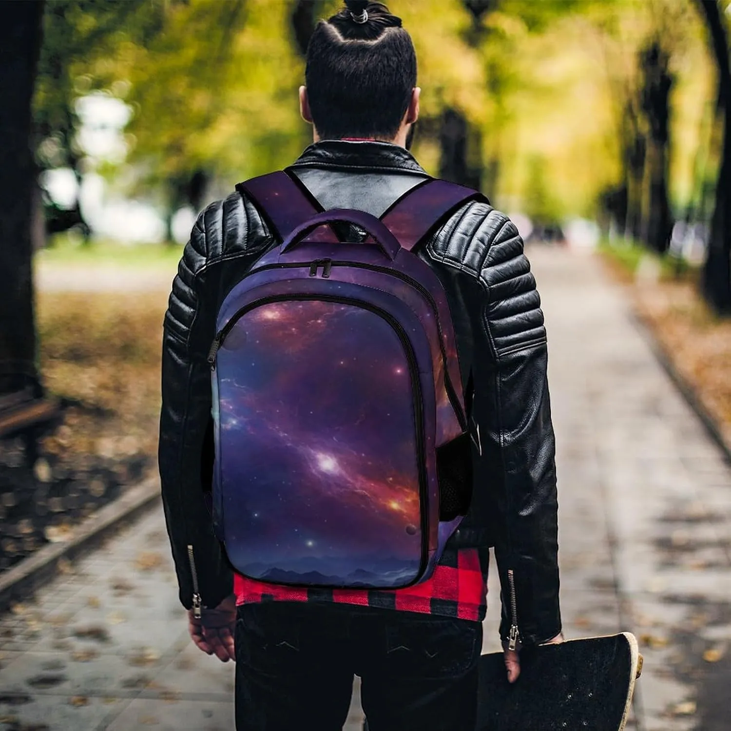 Backpack for Women Men Daypack Cosmic Space Laptop Backpack Computer Bag Casual Nurse Bag Laptop Bag