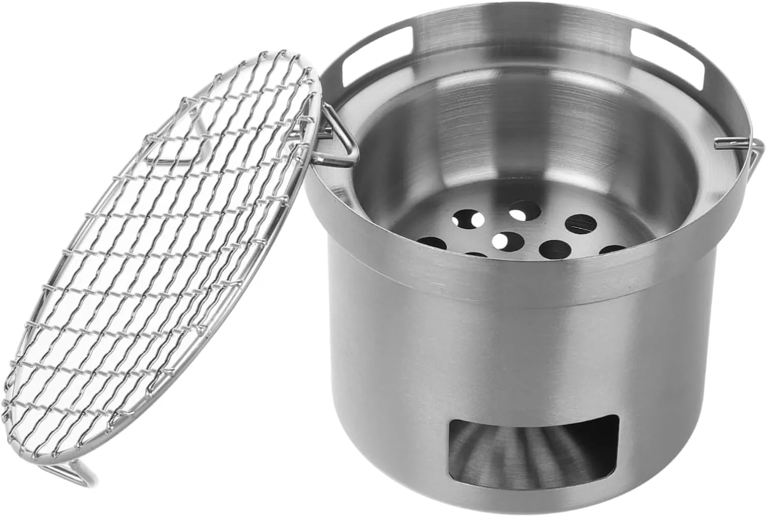 Balacoo Stainless Steel Barbecue Grill Portable Camping Oven for Outdoor Cooking Compact Bbq Stove for Backpacking