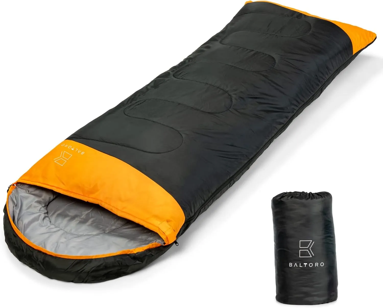 Baltoro’s Erebus Sleeping Bags for Adults - Ultra Lightweight, Allergy-Free Camping Sleeping Bags - Double Zipper Waterproof Travel Sleeping Bag - Three Season Backpacking Sleeping Bag