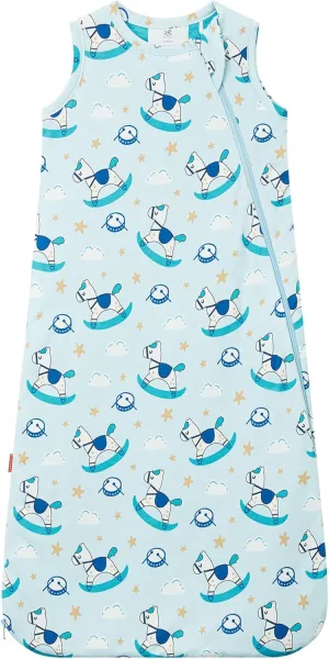 Bamboo Viscose Infant Sleep Sack 1.0 TOG Sleeveless Sleep Bag for Baby with 2-Way Zipper