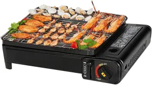 BBQ Grill Butane Camping Stove (Only Portable Gas Stove with Case) Ideal for Outdoor Cooking/Camping/Road Trips, Precise Heat Contro l Outdoor camp