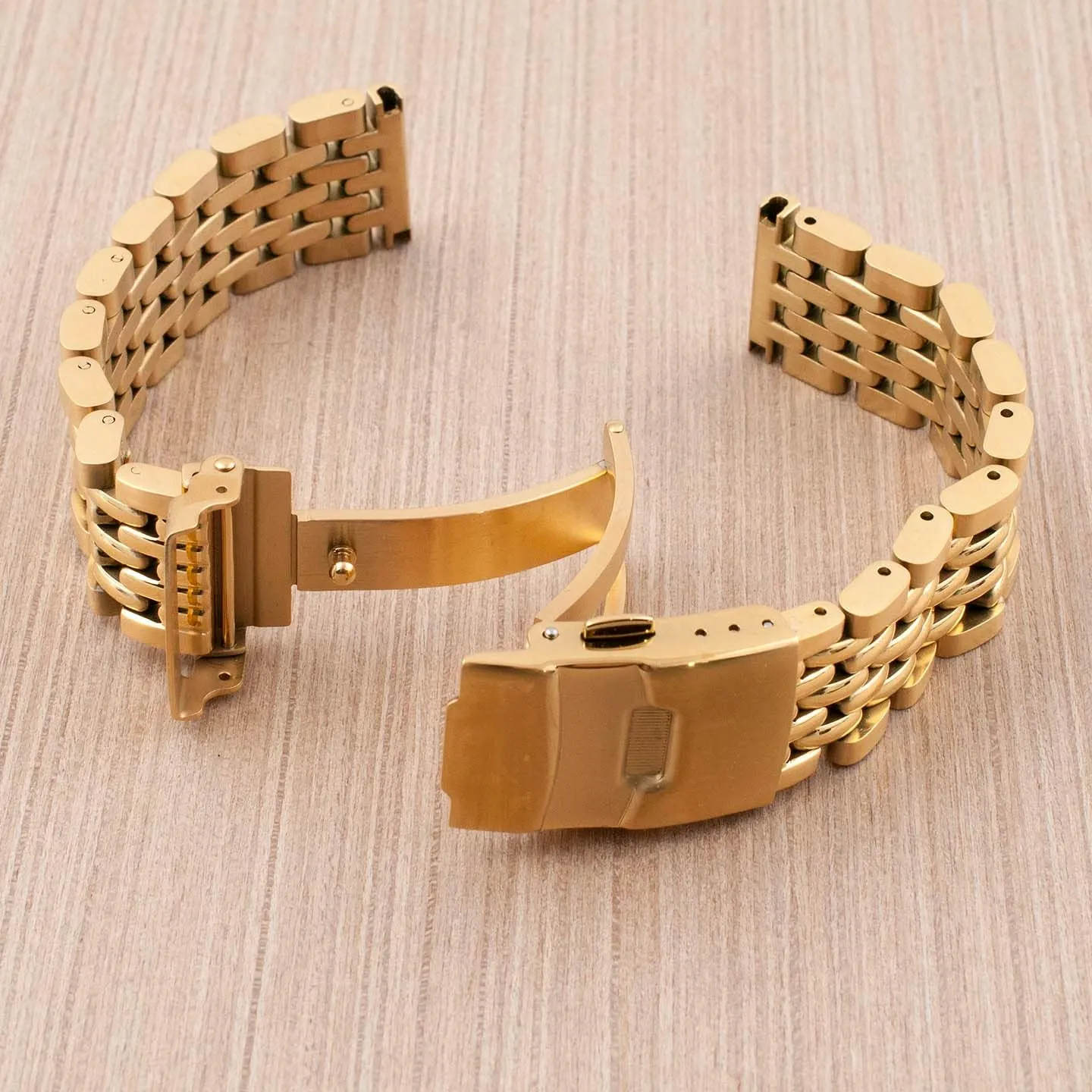 Beads of Rice Watch Bracelet Band Strap - Stainless Steel Vintage BOR 18mm 19mm 20mm 21mm 22mm 24mm