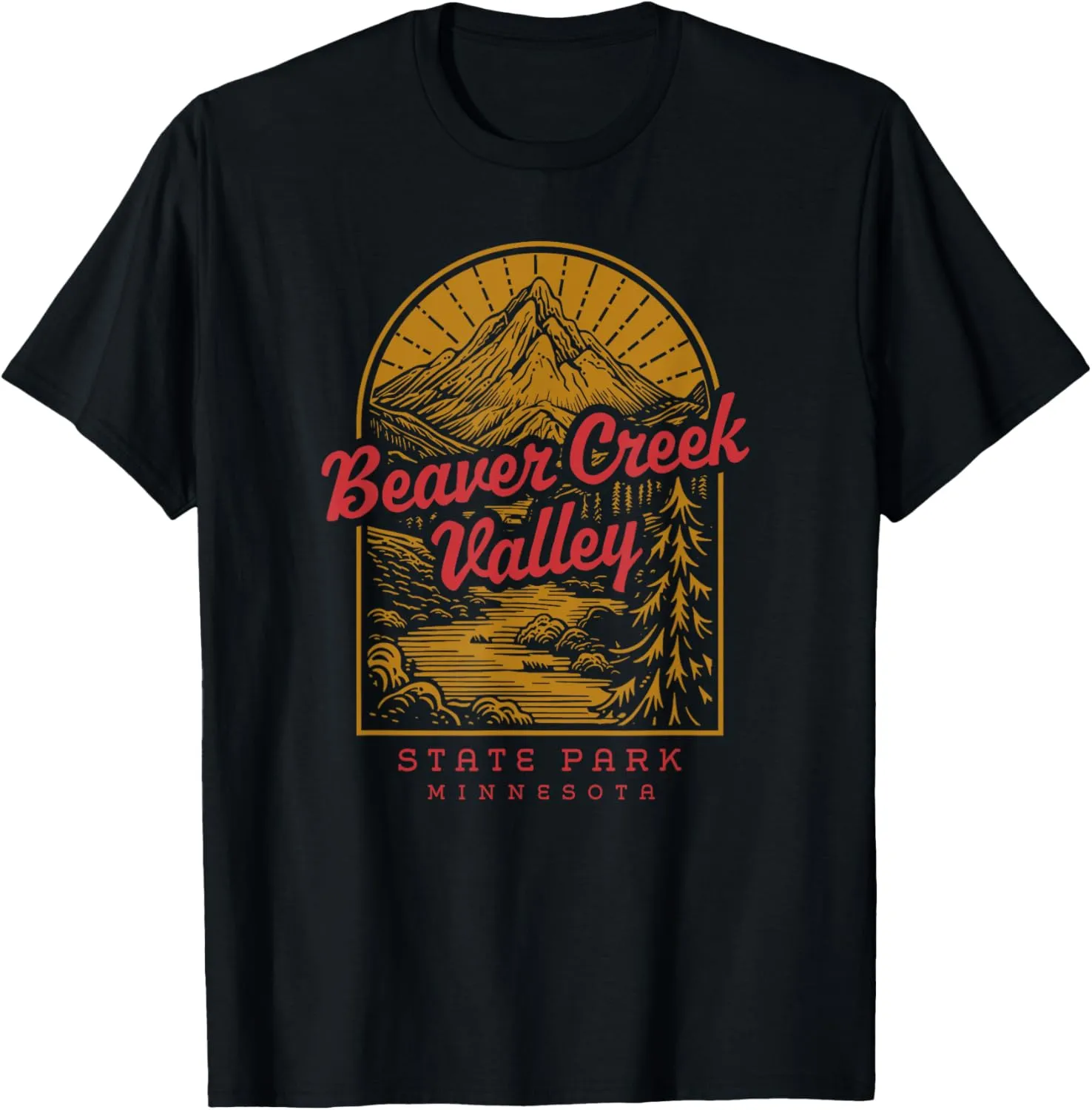 Beaver Creek Valley State Park River Retro Vintage Tourist T-Shirt