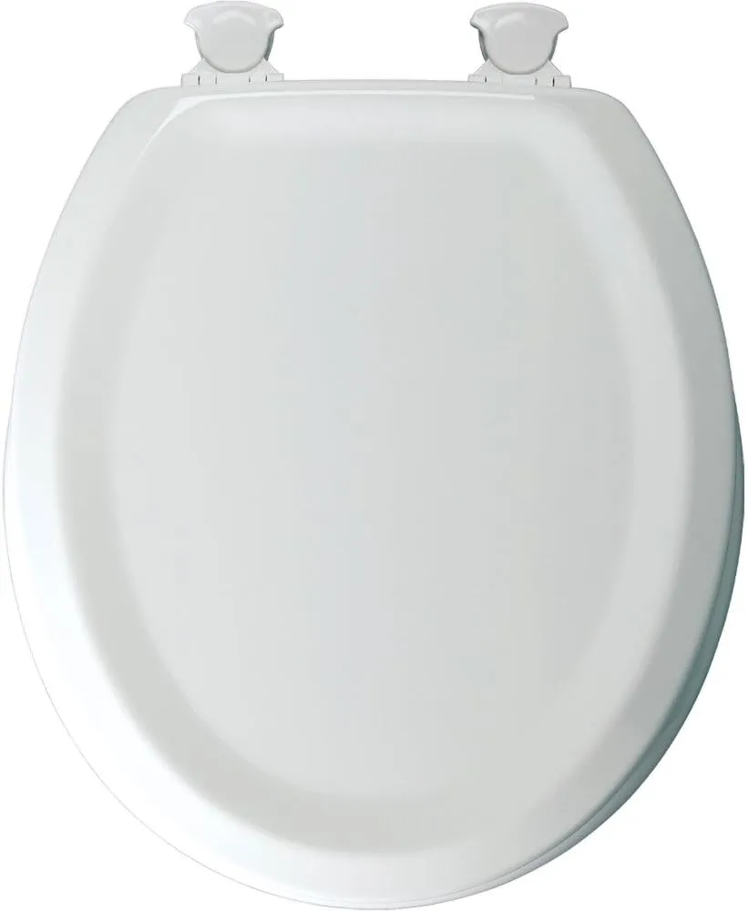 Bemis Manufacturing 25EC White Mayfair Sculpted Toilet Seat Molded Durable Multi Coat Enamel, Size