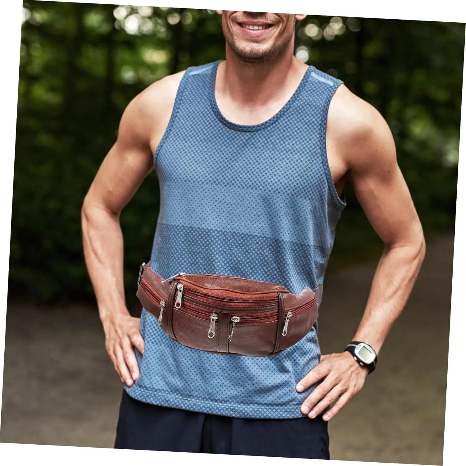 BESPORTBLE 3pcs Sports Waist Bag Running Waist Pouch Fanny Pack Fluorescent Durable Zipper