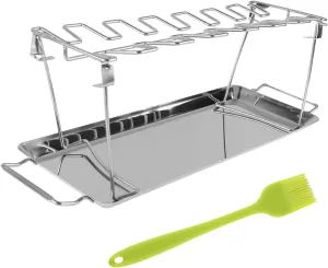 BESPORTBLE Durable BBQ Grill Tool Outdoor Grill Rack Stainless Steel Folding Camping Easy to Clean