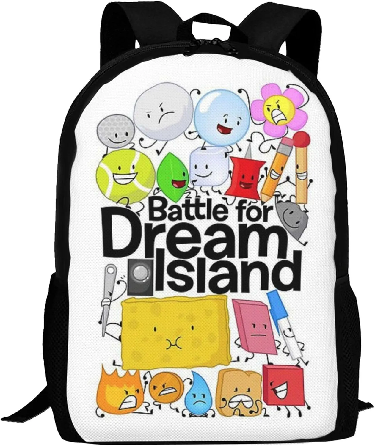 Bfdi-Battle for Dream-Island Backpack,3d Print Laptop Backpack Lightweight Casual Daypack Bookbag 16.5 In, 17 Inch