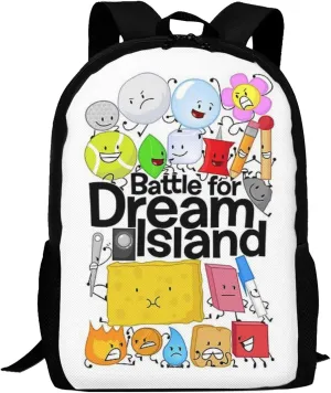 Bfdi-Battle for Dream-Island Backpack,3d Print Laptop Backpack Lightweight Casual Daypack Bookbag 16.5 In, 17 Inch