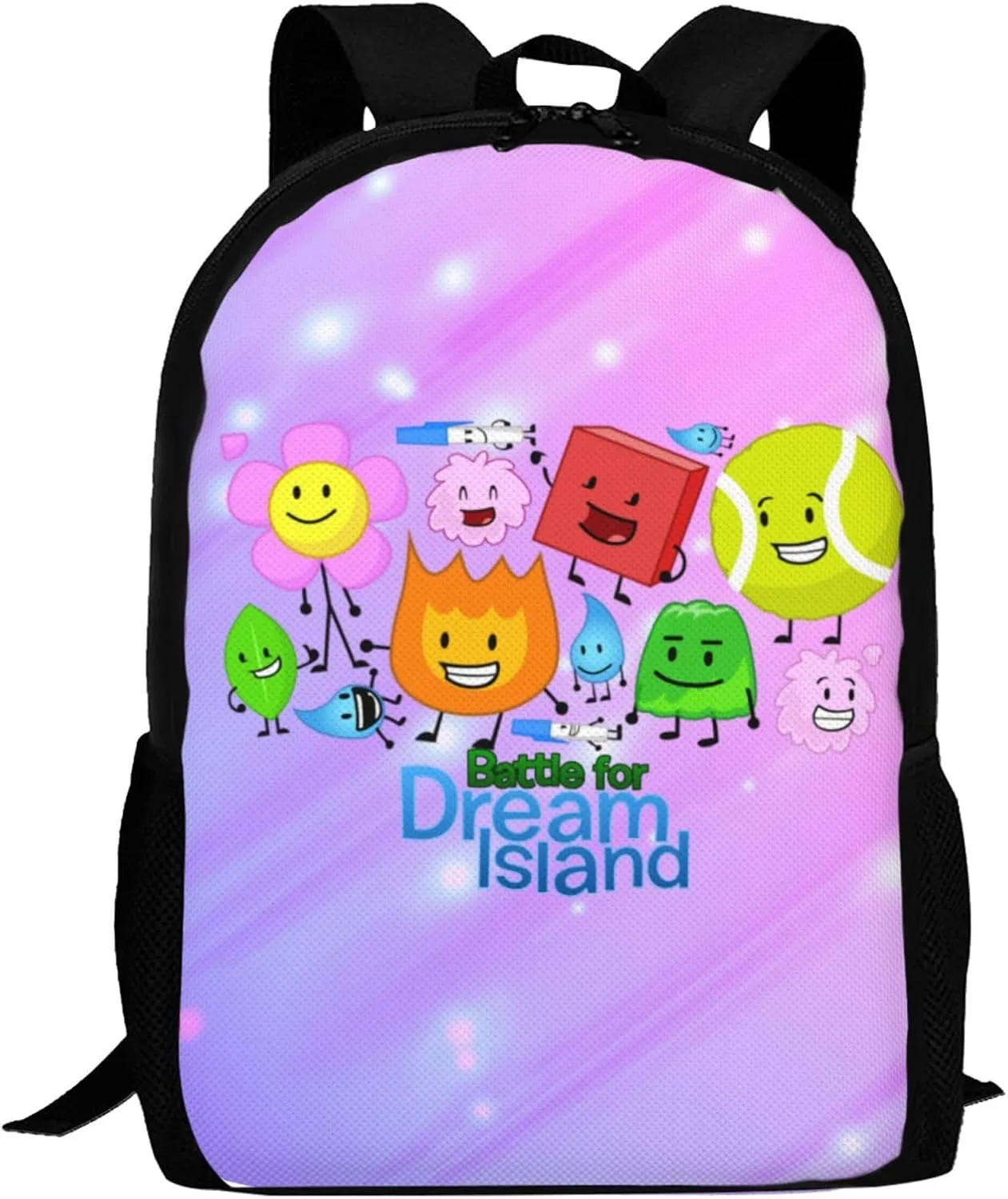 Bfdi-Battle for Dream-Island Backpack,3d Print Laptop Backpack Lightweight Casual Daypack Bookbag Multi-Function Travel Backpack 16.5 In