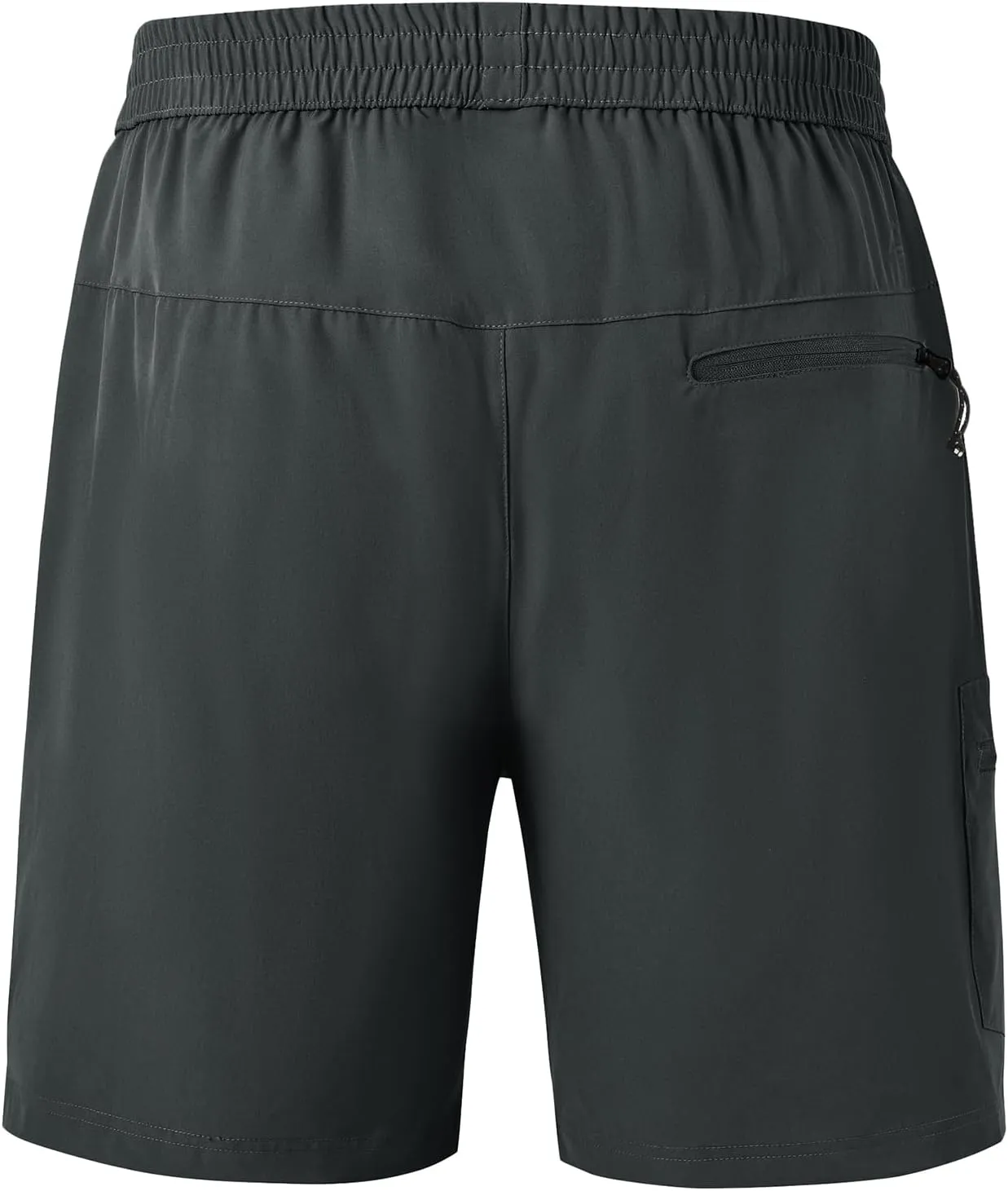 BGOWATU Men's Athletic Hiking Shorts Stretch Quick Dry Sports Gym Shorts with Zipper Pockets for Fishing Travel