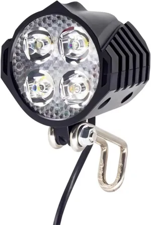 Bike Lights for Night Riding Led 24V 36V 48V Headlights for Mountain E Bike Bicycle Scooter Bright Eyes Bike Light E-Bike Light with Loud Horn Waterproof Front Headlight Cycling Lights