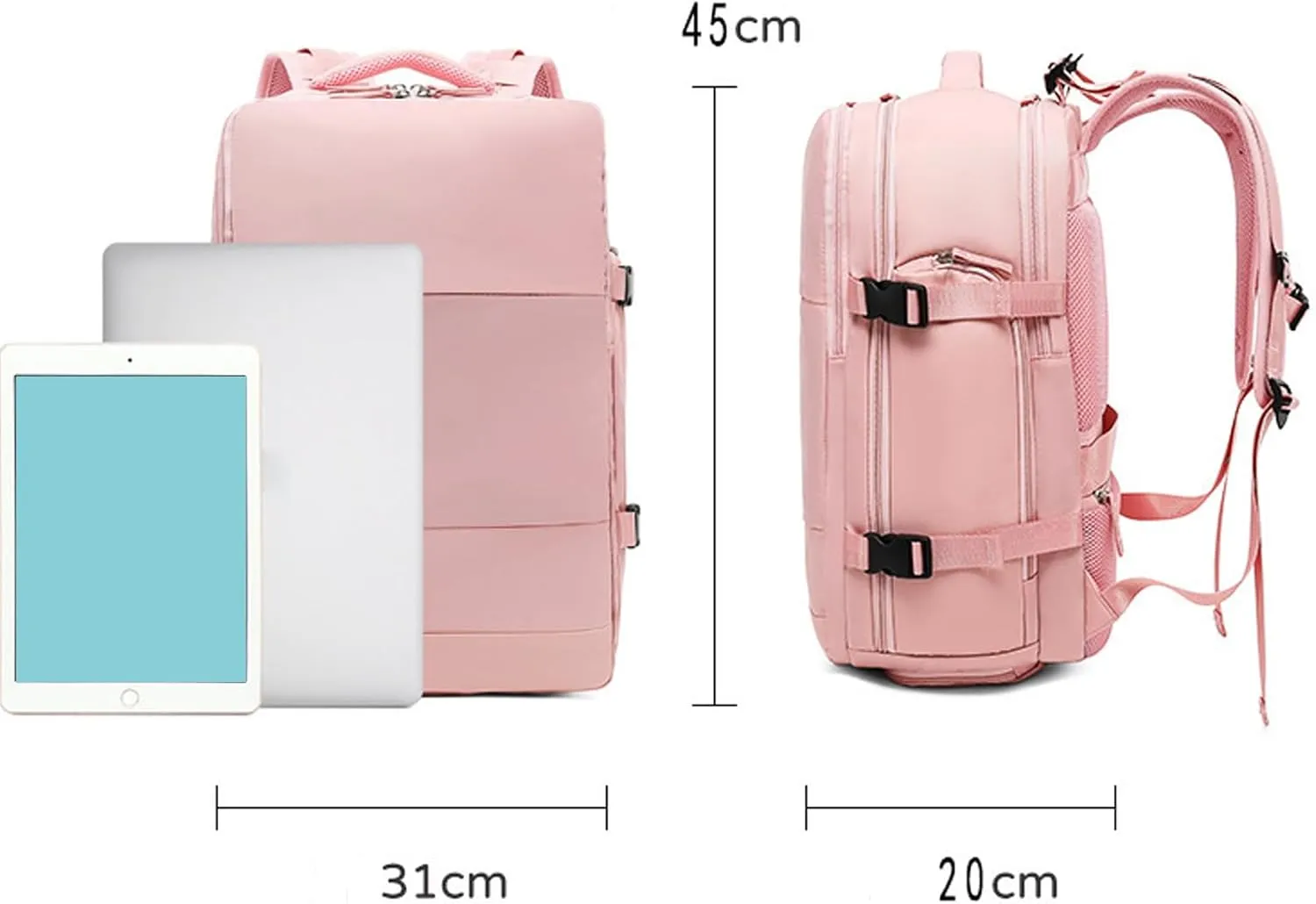 Birdesc Backpack, Levette Bag Travel, Levettevac Backpack, Large Capacity Bag With Separate Compartment (Black)