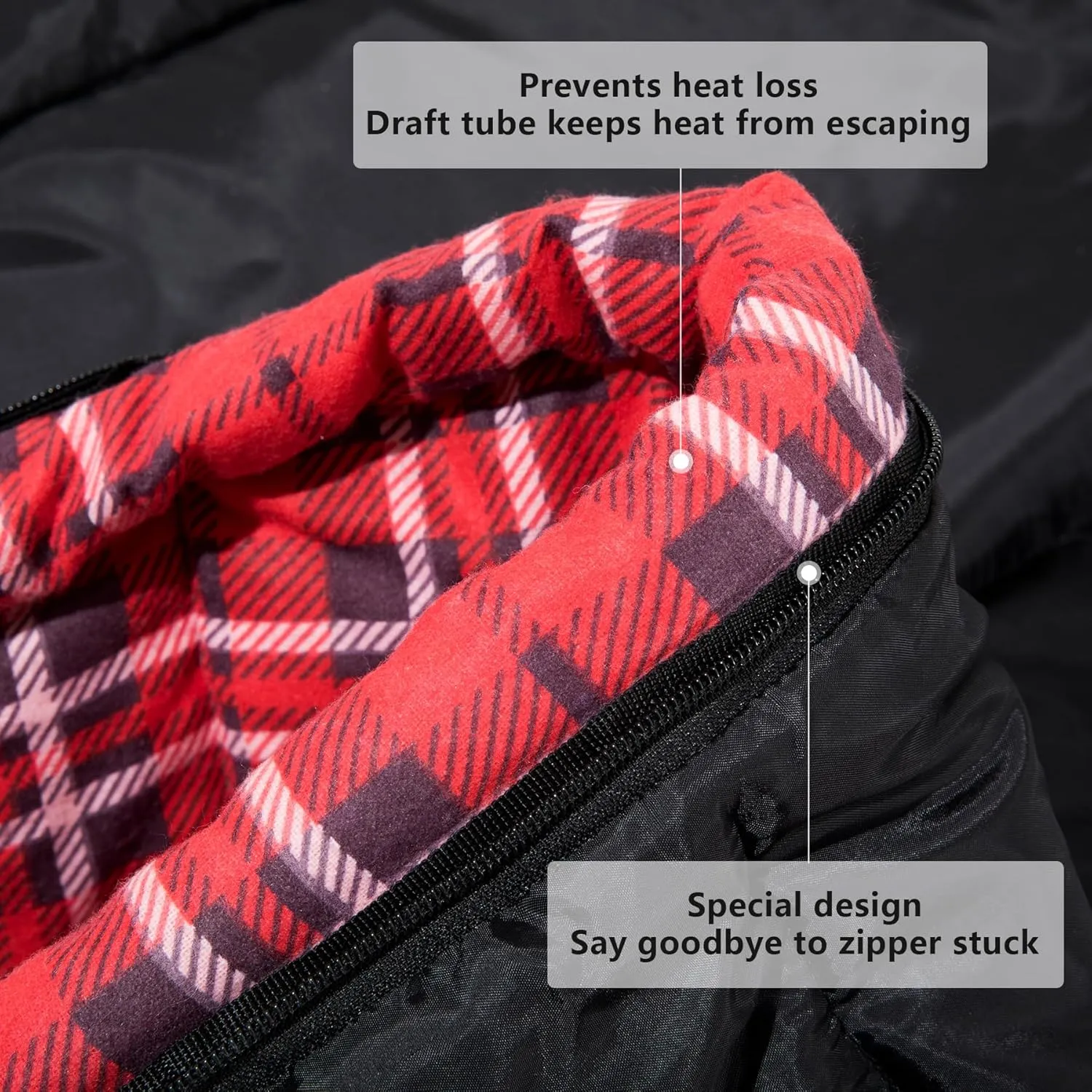 BISINNA Cotton Flannel Sleeping Bag for Adults Backpacking Camping Sleeping Bag 3 Season Envelope Sleeping Bags for Hiking