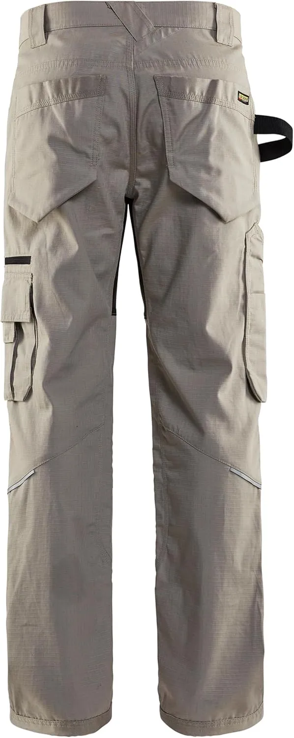BLÅKLÄDER Men's Ripstop Durable Lightweight Work Pants with Utility Pockets
