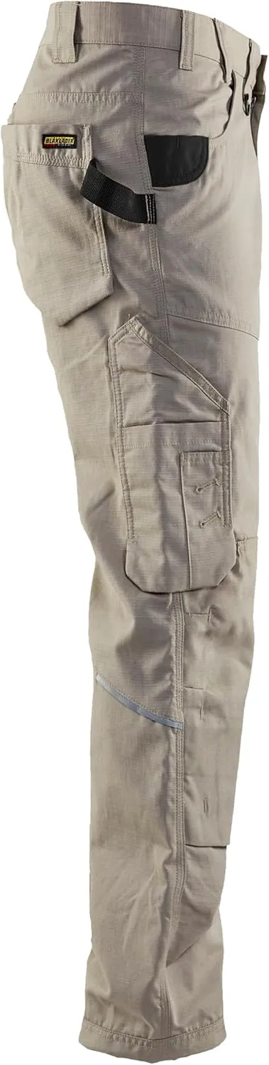 BLÅKLÄDER Men's Ripstop Durable Lightweight Work Pants with Utility Pockets