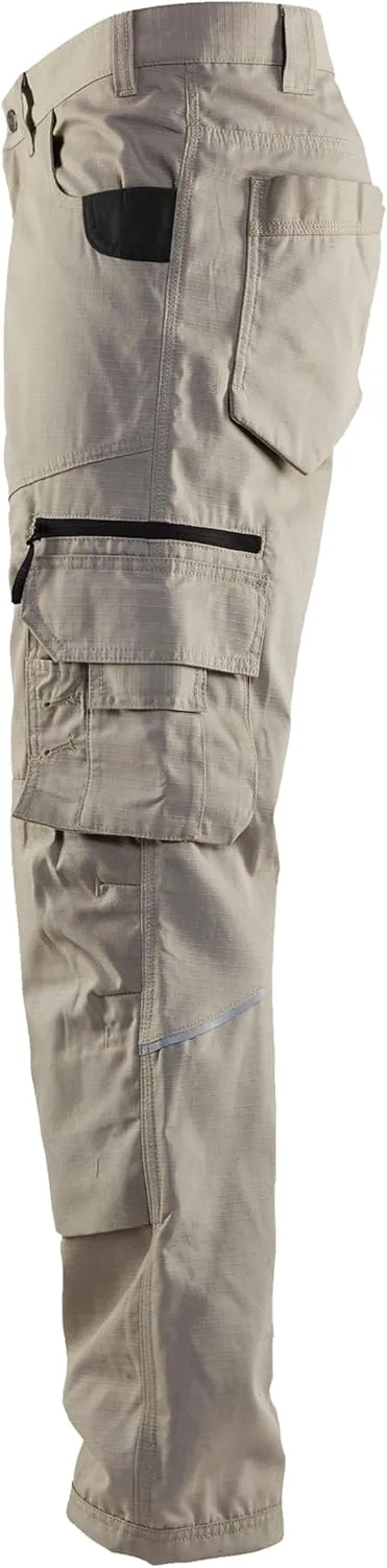 BLÅKLÄDER Men's Ripstop Durable Lightweight Work Pants with Utility Pockets