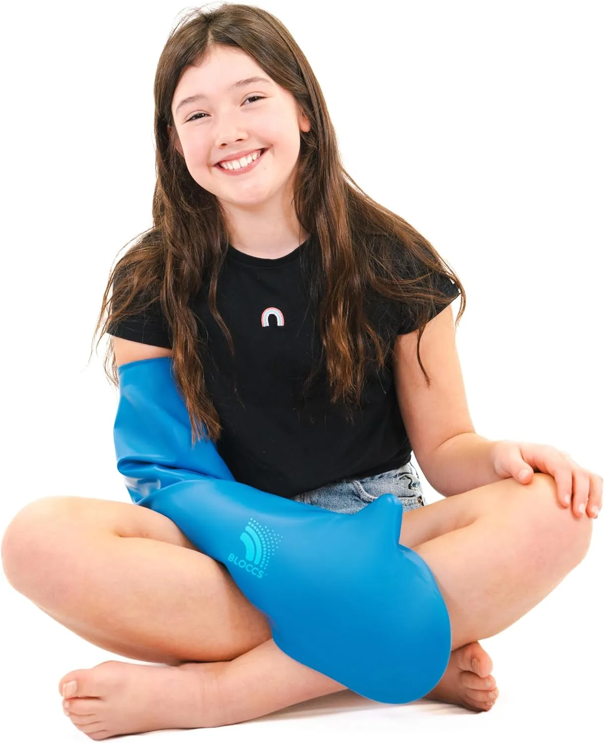 Bloccs 100% Waterproof Cast Covers for Shower Arm Kids- Swim Cover, Cast Bag for Bath. Durable Cast Sleeve for Swimming - #CA79-XL - Child Arm (Extra Large)