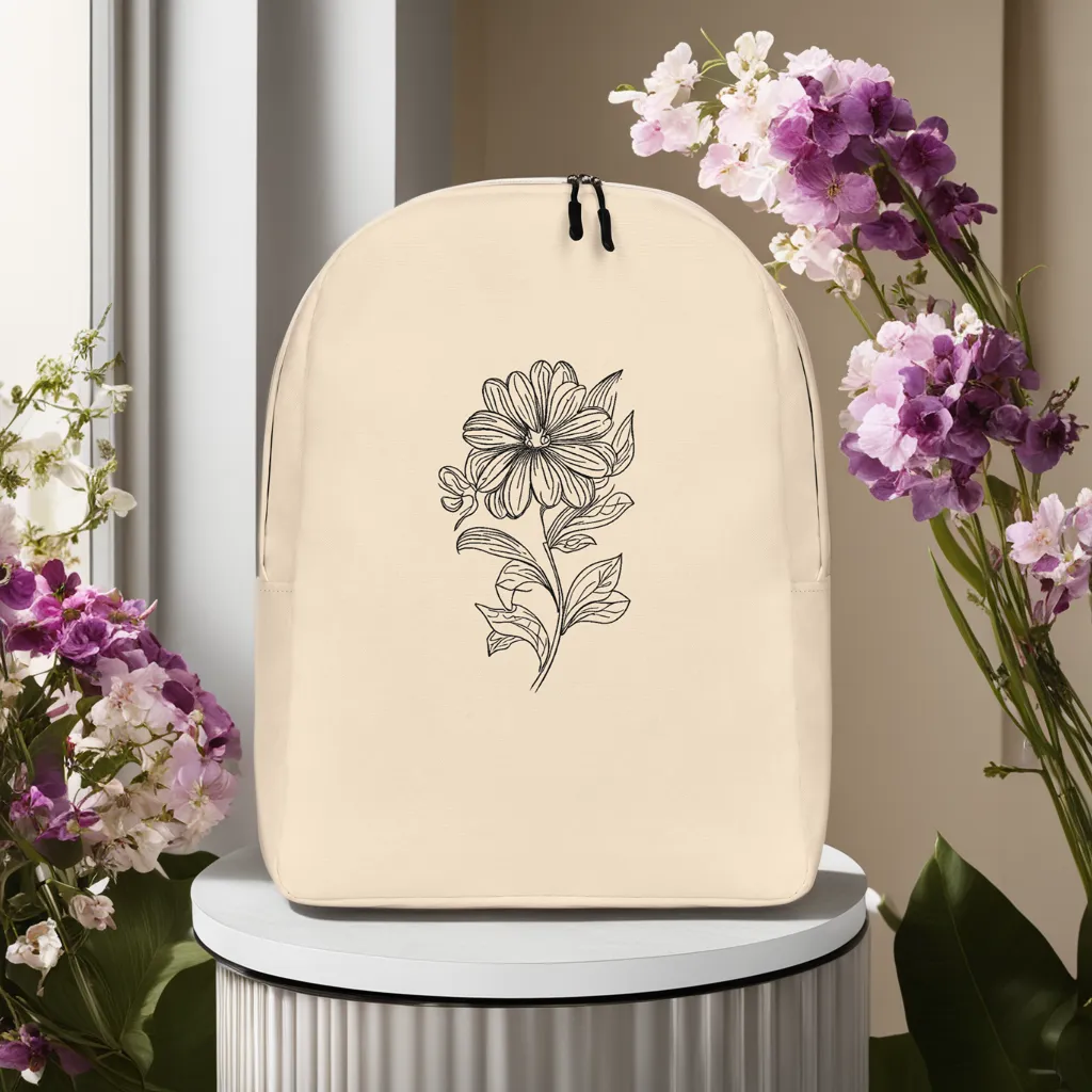 Bloom Minimalist Backpack-Oyster Pink