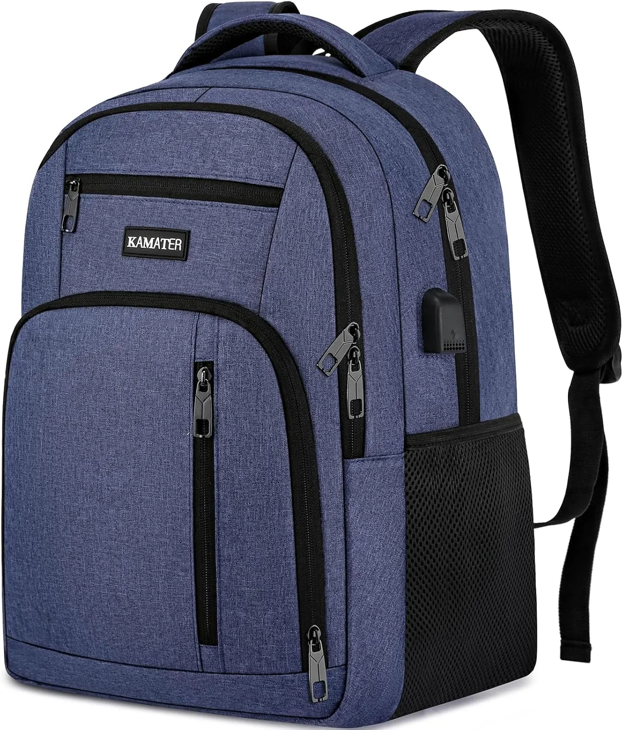 Blue Backpack for School, School BackPack for Teens, Boys and Girls, with 15.6 inch Laptop Bookbag for College High School, Large Computer Back Pack with Compartments for Men & Women