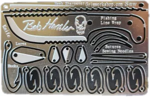 Bob Hansler Survival Card - Credit Card Size Survival Multi Tool Card